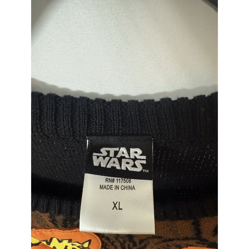 Star Wars Boys Chewbacca Sweater‎ XL (NO sound) Brown Black Orange Fandom. N9 - Picture 2 of 3